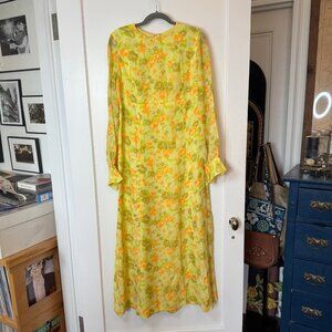 Vintage Yellow Empire Waist Dress